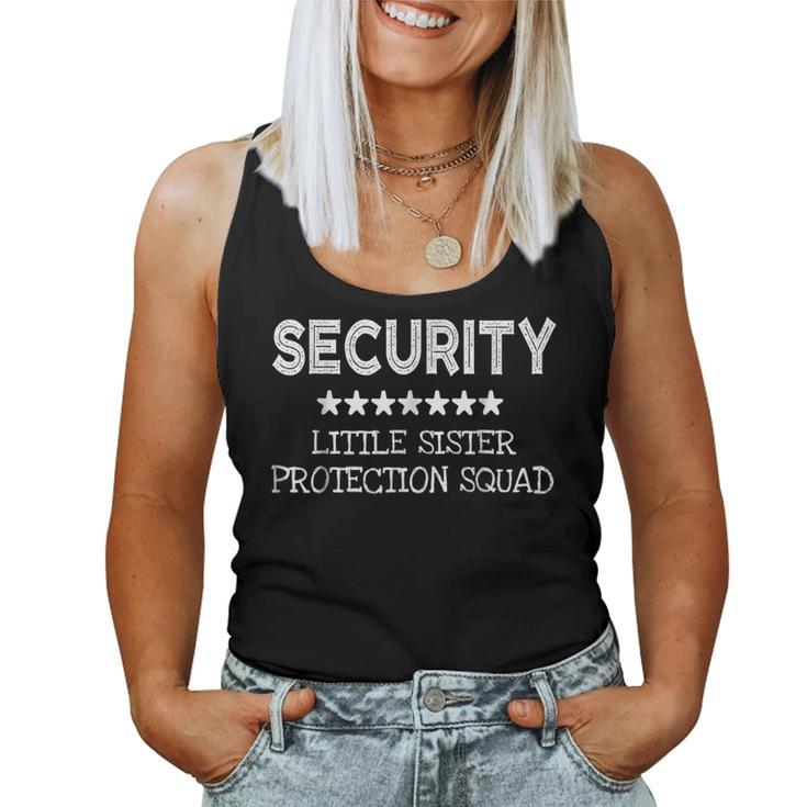 Security Little Sister Protection Squad Cool Women Tank Top