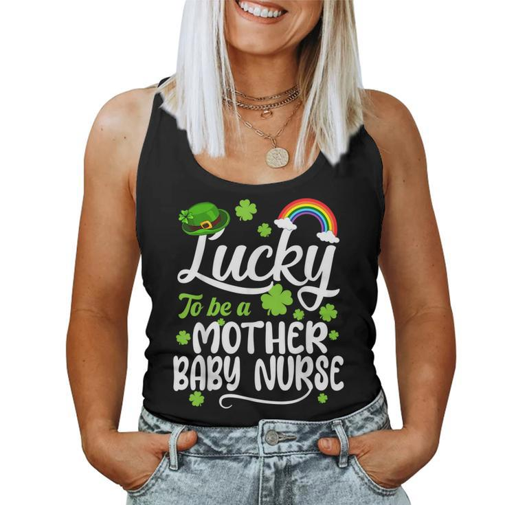 Shamrocks Lucky To Be A Mother Baby Nurse St Patricks Day  Women Tank Top Basic Casual Daily Weekend Graphic - Thegiftio