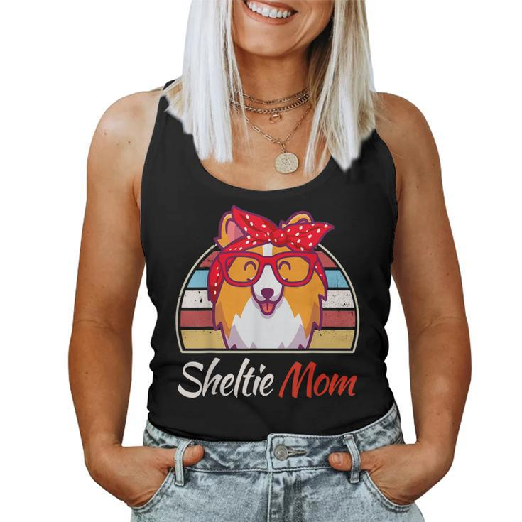 Sheltie Mom Sheetland Sheepdog Shelty Dog Women Tank Top