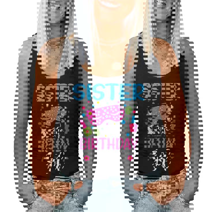 Sister Of The Birthday Girl Spa Party Nail Polish Makeup Women Tank Top