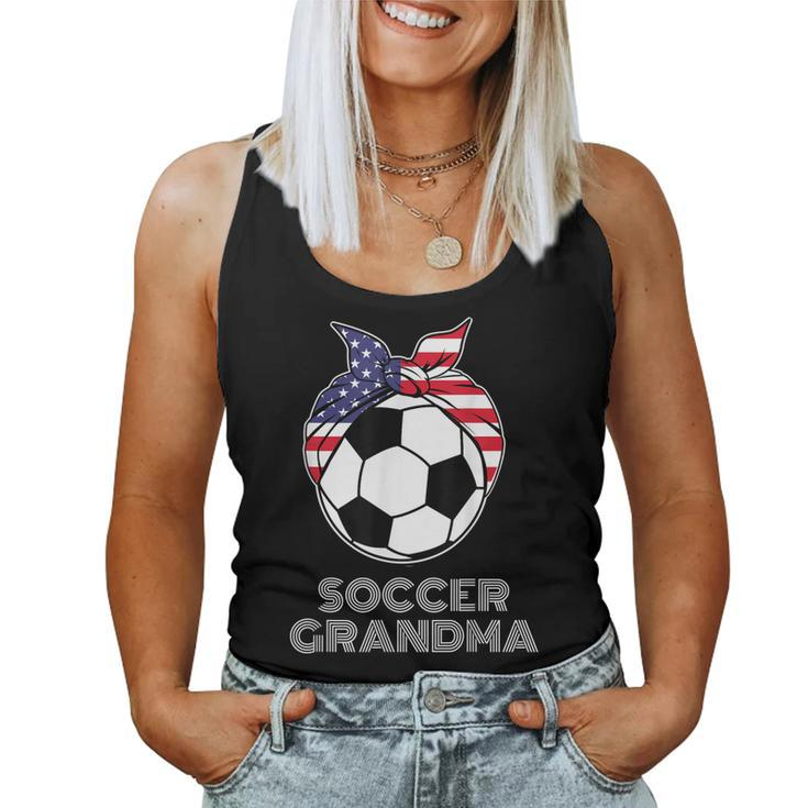 Soccer Grandma Grandparents Us Grandmom Soccer Player Women Tank Top