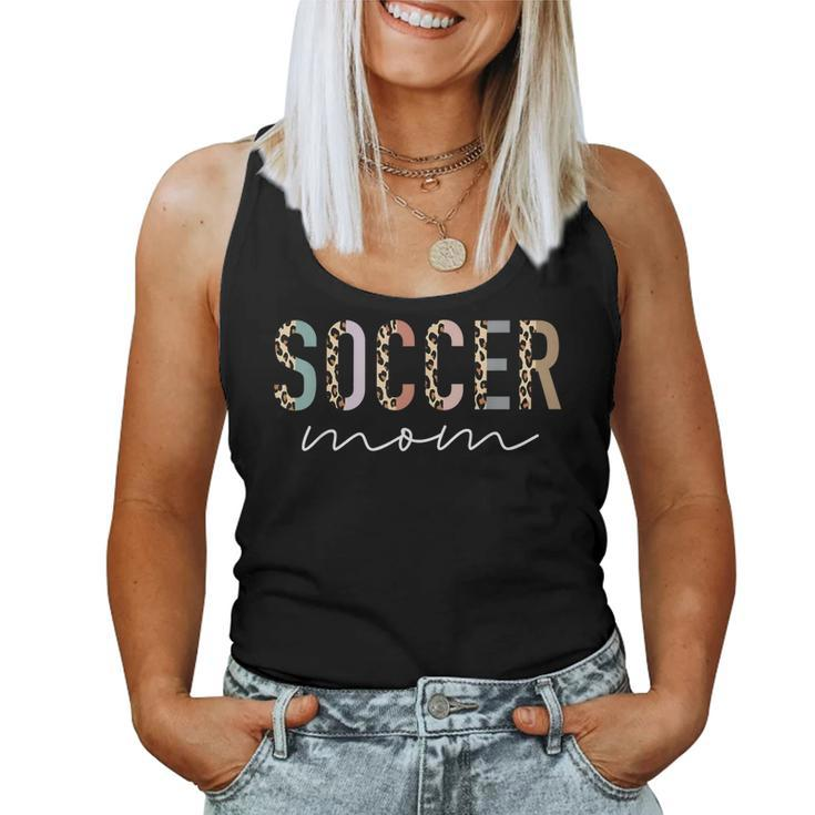 Soccer Mom Leopard Print Soccer Mama Women Tank Top