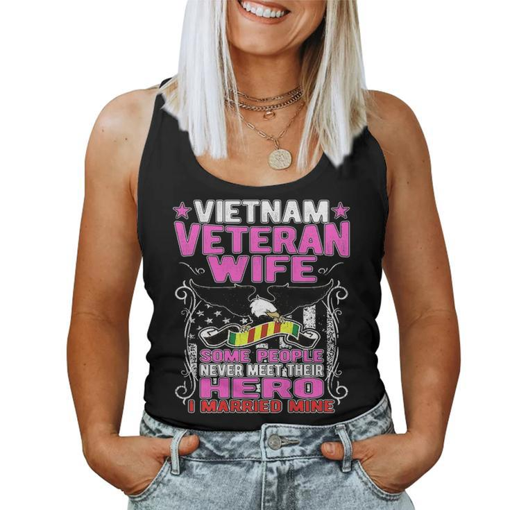 Some People Never Meet Their Hero Vietnam Veteran Wife  V2 Women Tank Top Basic Casual Daily Weekend Graphic