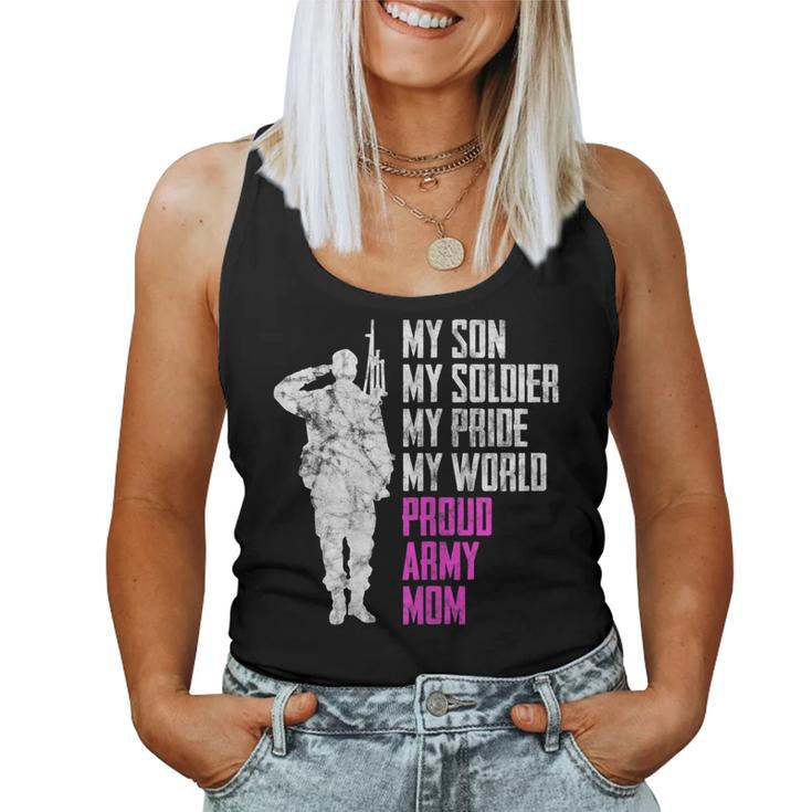 My Son Proud Army Mom Military Women Tank Top