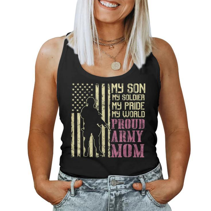 My Son Is A Soldier Proud Army Mom Mother Women Tank Top