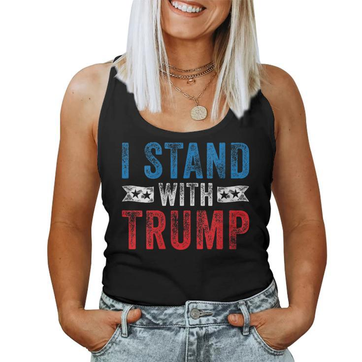Womens I Stand With Trump 2020 Election Donald Maga Republican Women Tank Top