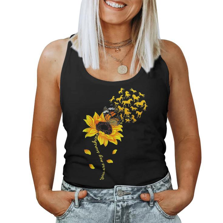 You Are My Sunshine Sunflower Horse For Men Woman Women Tank Top