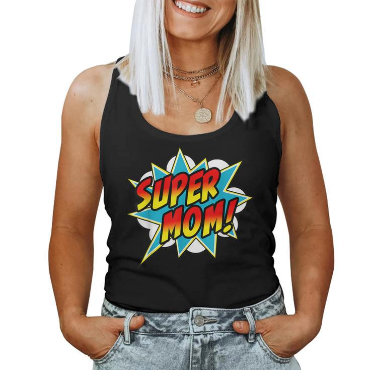 Super Mom Comic Book Superhero Women Tank Top
