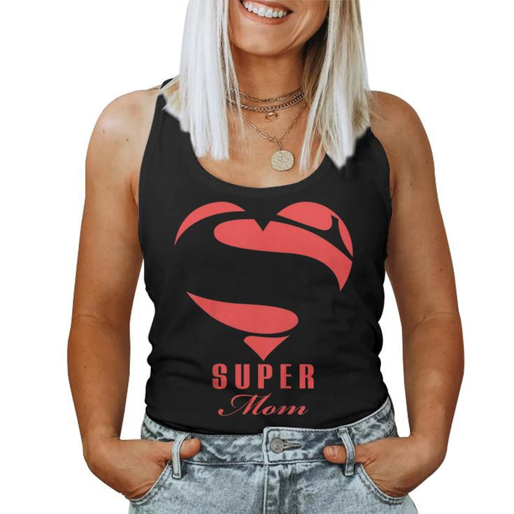 Super Mom Superhero T Shirt Mother Father Day Women Tank Top