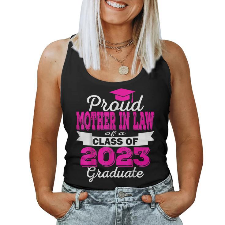 Super Proud Mother In Law Of 2023 Graduate Awesome Family Women Tank Top