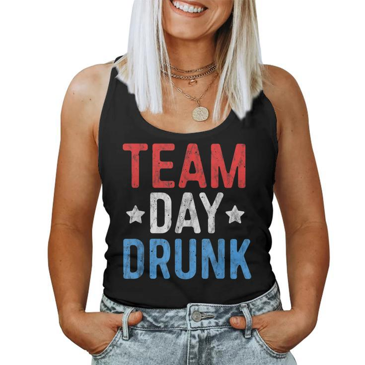 Team Day Drunk T Shirt 4Th July Patriotic Drinking Shirt Men Women Tank Top