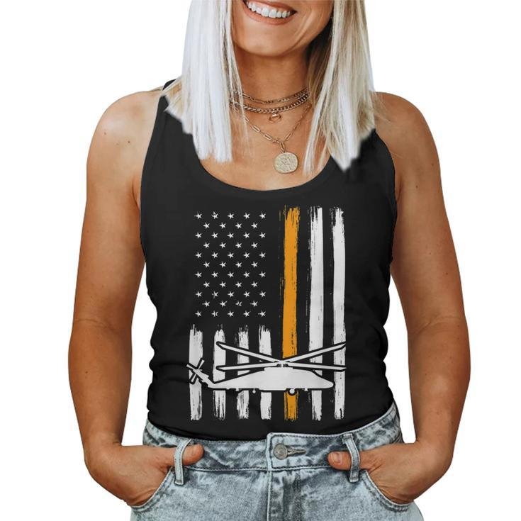 Thin Orange Line Search And Rescue - Retired Coast Guard Women Tank Top Basic Casual Daily Weekend Graphic
