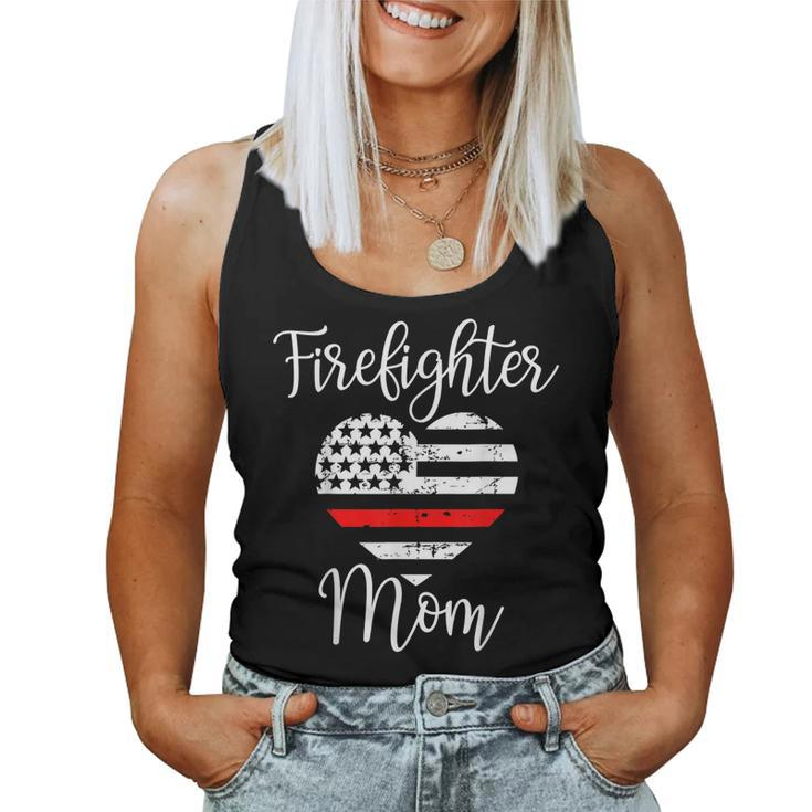 Thin Red Line Firefighter Mom From Son Fireman Women Tank Top