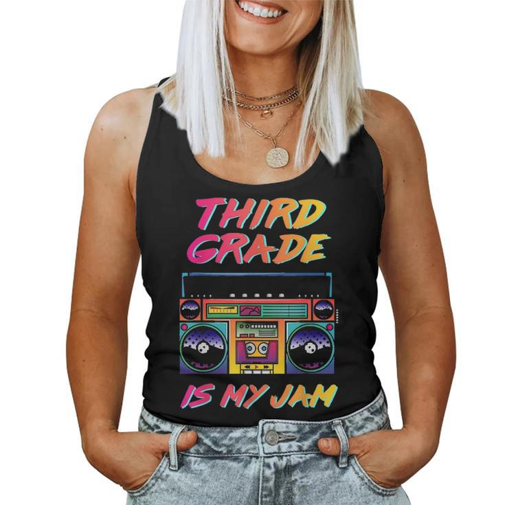 Third Grade Teacher Retro 80S 90S Back To School Women Tank Top Basic Casual Daily Weekend Graphic