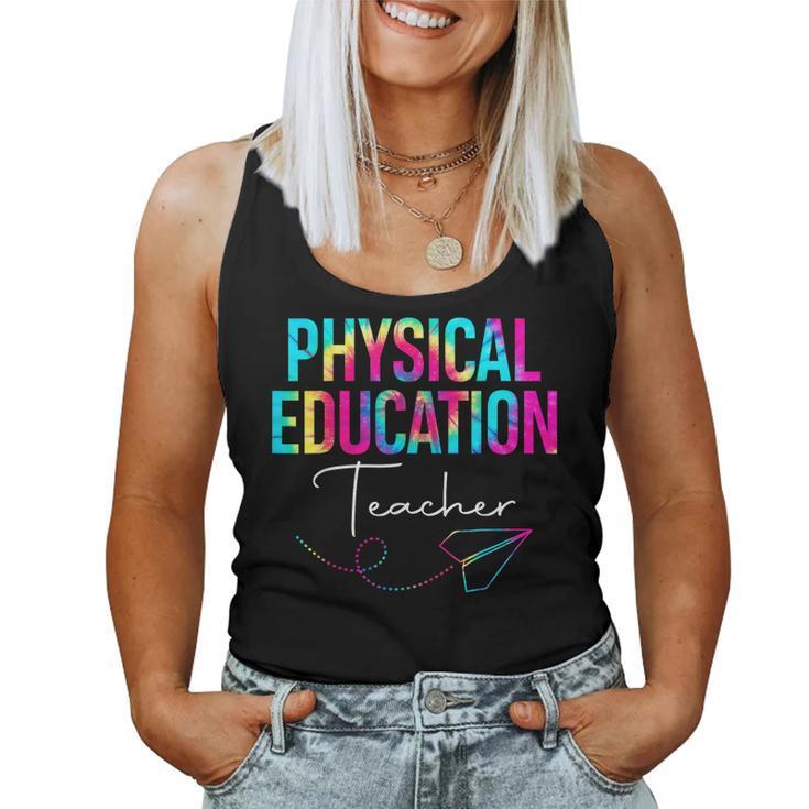 Tie Dye Physical Education Teacher Pe Squad Back To School Women Tank Top