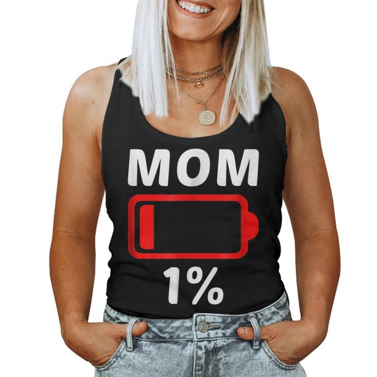 Tired Mom Low Battery Tshirt Women Women Tank Top