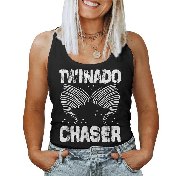Twinado Chaser Mom Dad Twin Parents Women Tank Top