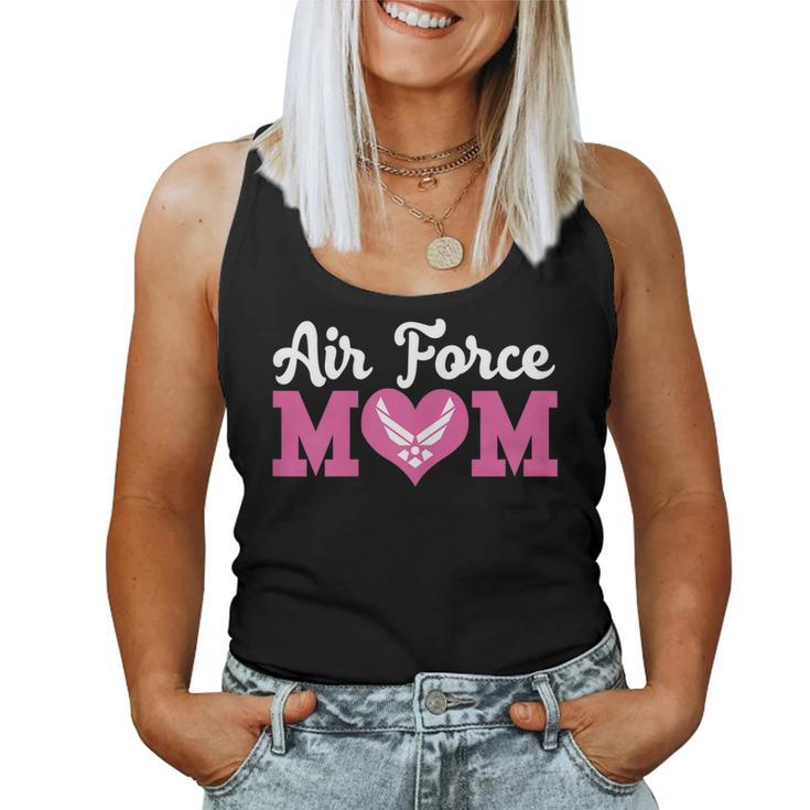 Us Air Force Mom Heart Proud Air Force Family Women Tank Top