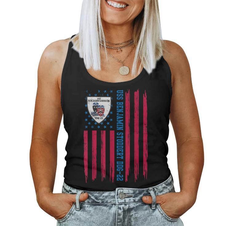 Uss Benjamin Stoddert Ddg-22 Guided Missile Destroyer Ship  Women Tank Top Basic Casual Daily Weekend Graphic