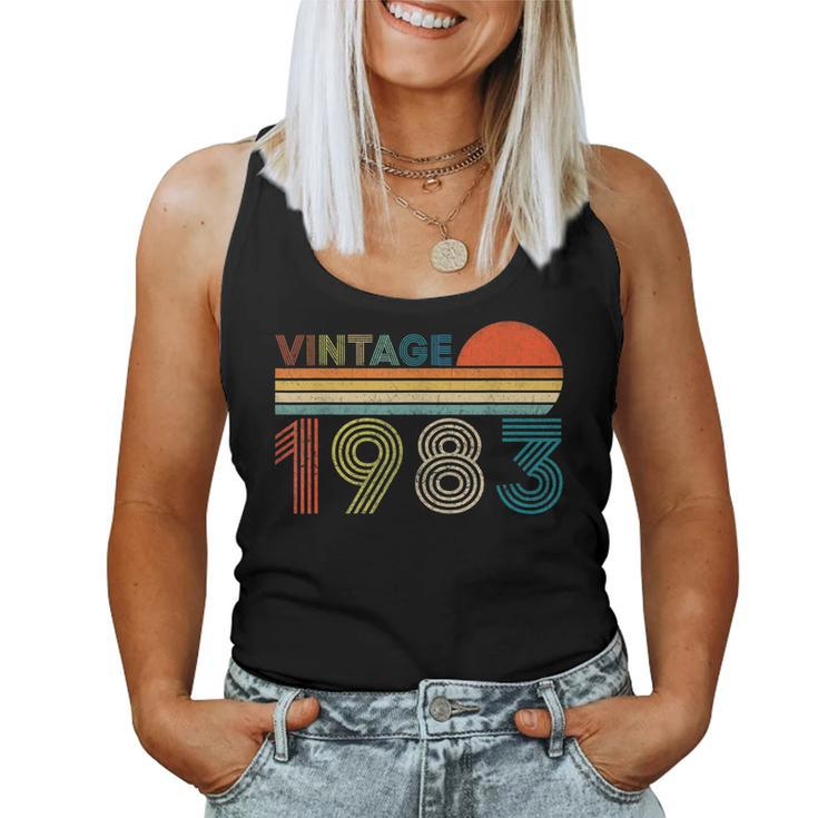 Vintage 1983 40 Years Old 40Th Birthday For Men Women Women Tank Top