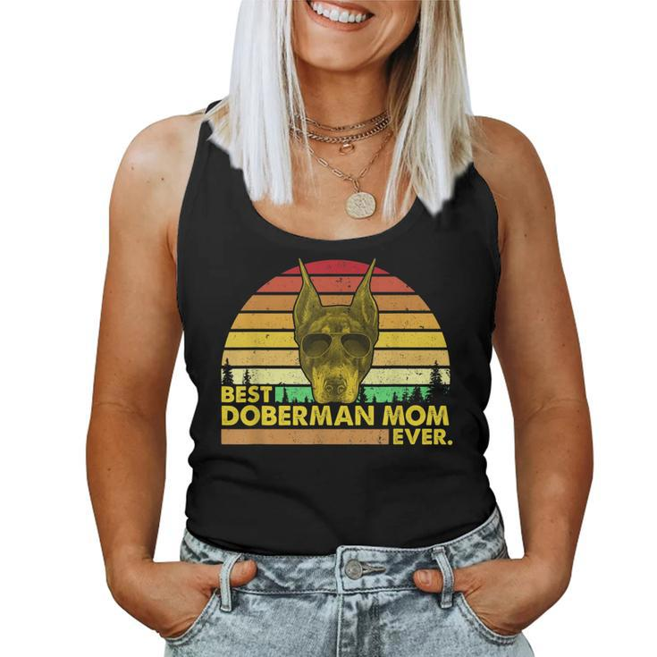 Vintage Best Doberman Mom Ever Dog Mommy Mother Women Tank Top