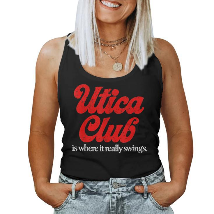 Vintage Utica Club Vintage Beer Lover Gift  Women Tank Top Basic Casual Daily Weekend Graphic