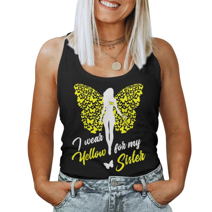 I Wear Yellow For My Sister Support Raise Awareness Women Tank Top