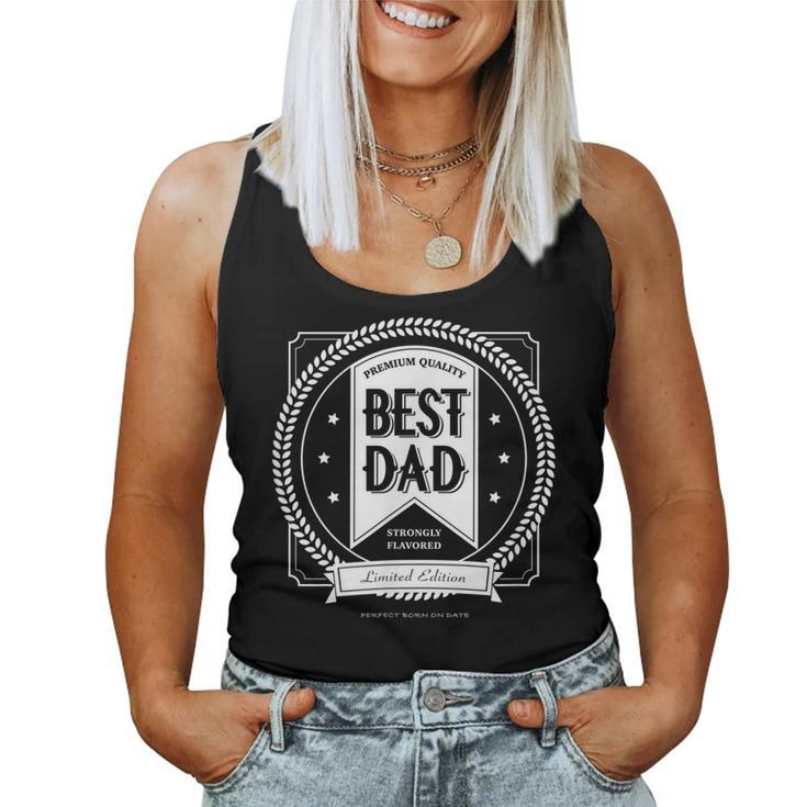 Whiskey Pop Best Dad Fathers Day Cool Drinking Women Tank Top