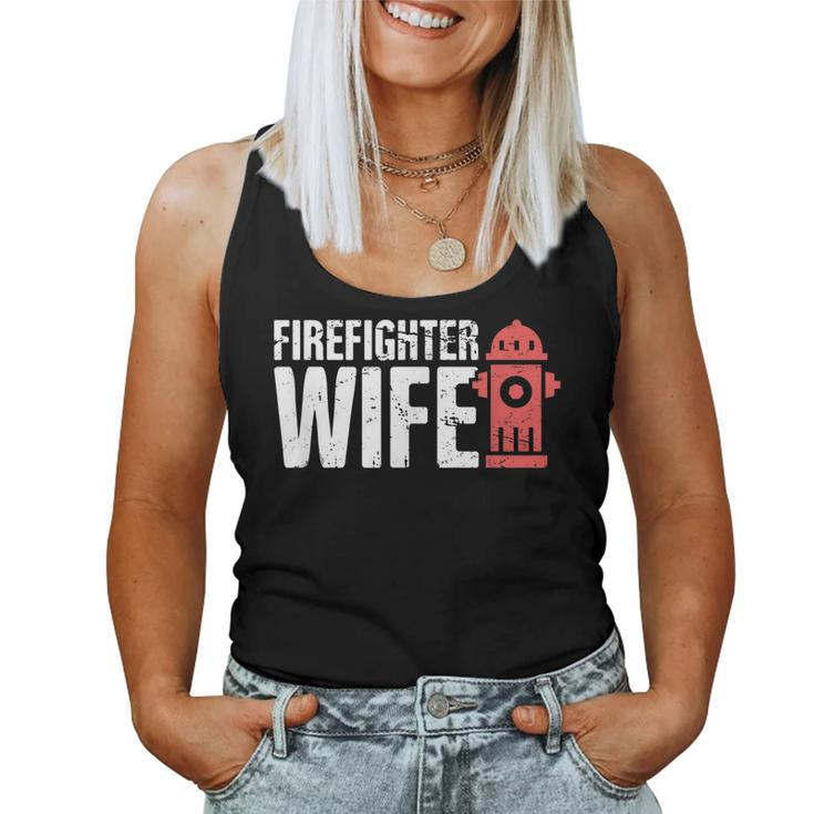 Wife - Fire Department & Fire Fighter  Firefighter  Women Tank Top Basic Casual Daily Weekend Graphic