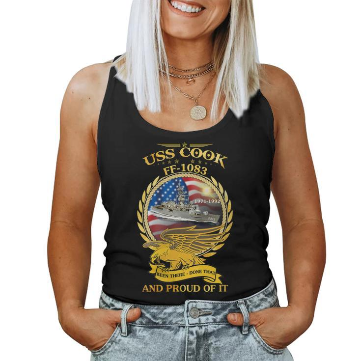 Womens 1971 - 1992 Uss Cook Ff-1083  Women Tank Top Basic Casual Daily Weekend Graphic