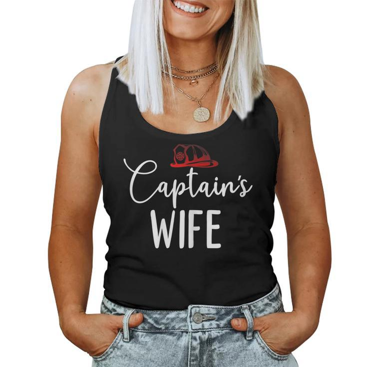 Womens Chiefs Wife Firefighter Gifts For Fire Chief’S Wife  Women Tank Top Basic Casual Daily Weekend Graphic