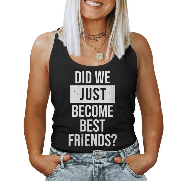 Womens Did We Become Best Friend Yup Dad Baby Matching Fathers Day  Women Tank Top Basic Casual Daily Weekend Graphic