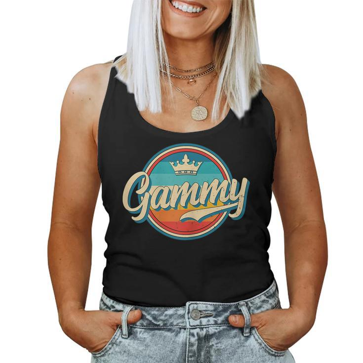 Womens Gammy Retro Name Funny Vintage Grandmother Gammy  Women Tank Top Basic Casual Daily Weekend Graphic