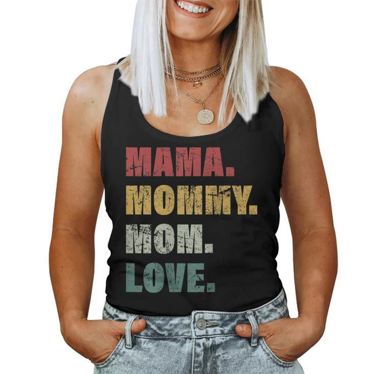 Womens Mama Mommy Mom Cool Mother Design Mothers Day Moms Womens  Women Tank Top Basic Casual Daily Weekend Graphic