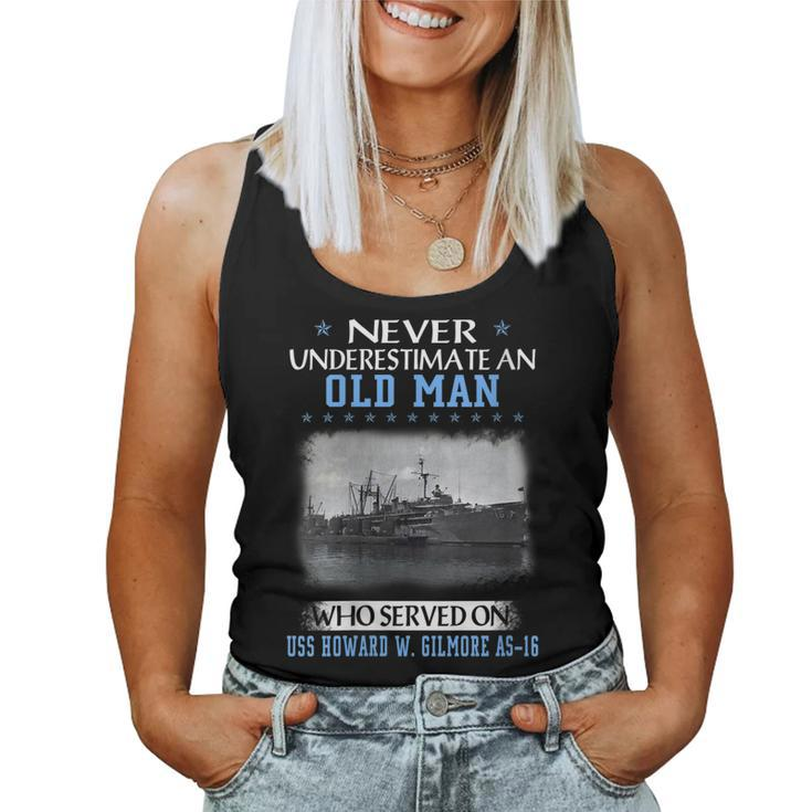 Womens Uss Howard W Gilmore As-16 Veterans Day Father Day Gift  Women Tank Top Basic Casual Daily Weekend Graphic