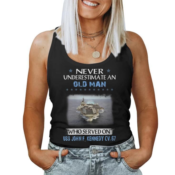 Womens Uss John F Kennedy Cv-67 Veterans Day Father Day Gift  Women Tank Top Basic Casual Daily Weekend Graphic