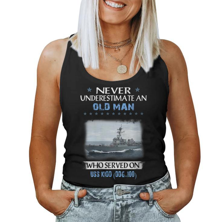 Womens Uss Kidd Ddg-100 Destroyer Class Veterans Day Father Day  Women Tank Top Basic Casual Daily Weekend Graphic