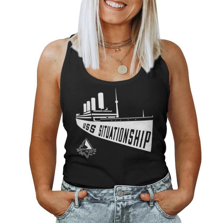 Womens Uss Situationship Complicated Relationship Gift Friendship  Women Tank Top Basic Casual Daily Weekend Graphic