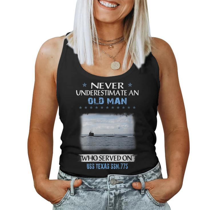 Womens Uss Texas Ssn-775 Submarine Veterans Day Father Day  Women Tank Top Basic Casual Daily Weekend Graphic