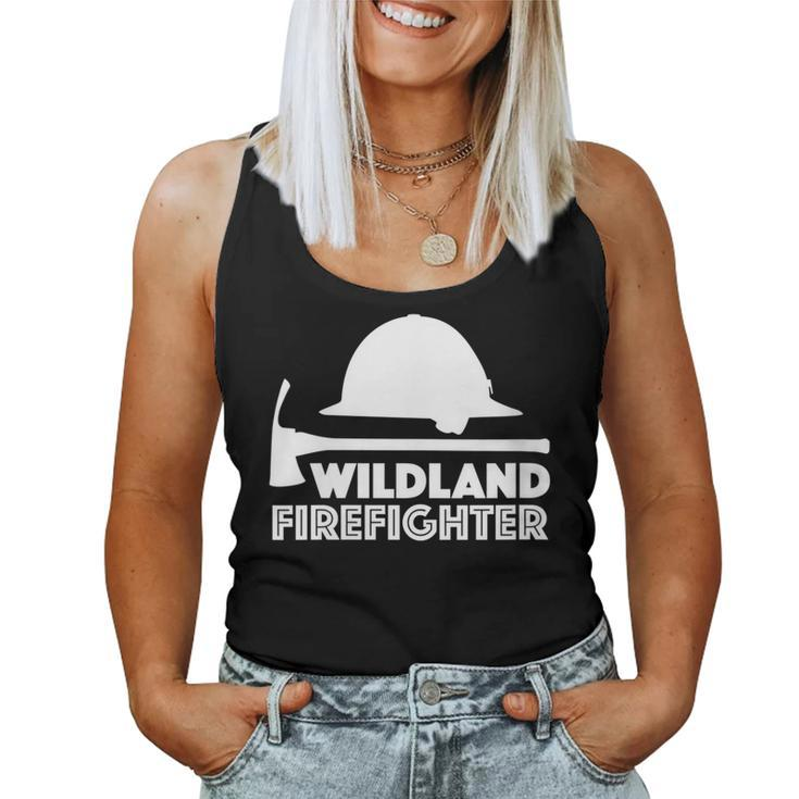 Womens Wild Land Rural Fire Fighters Forest Ladder-Man Helmet Ax  Women Tank Top Basic Casual Daily Weekend Graphic