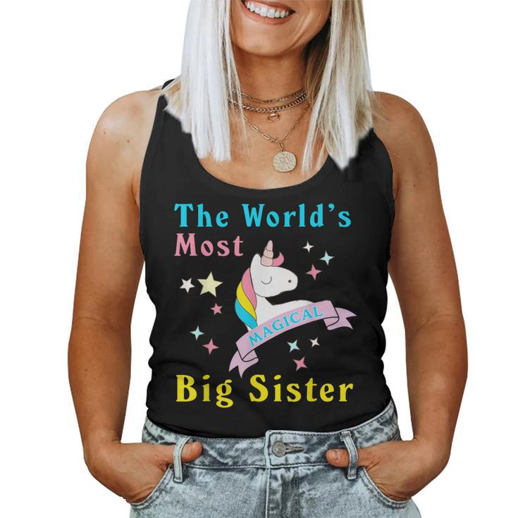 The Worlds Most Magical Big Sister Unicorn Women Tank Top