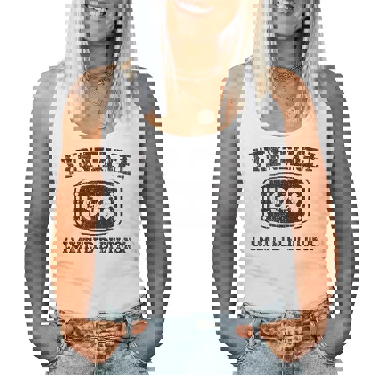 75 Year Old Vintage 1948 Happy 75Th Birthday Women Men Women Tank Top