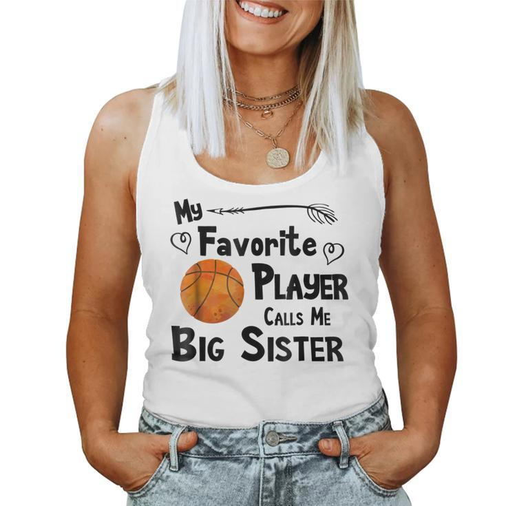 Basketball Favorite Player Big Sister Women Tank Top
