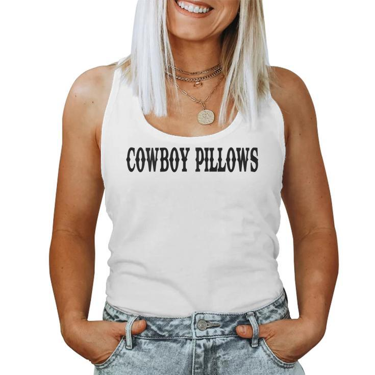 Womens Cowboy Pillows Cowgirls Western Country Women Tank Top
