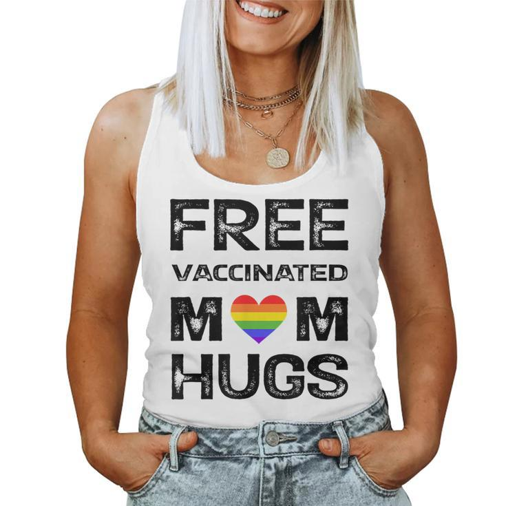 Gay Pride Lesbian Free Vaccinated Mom Hugs Lgbt Women Tank Top