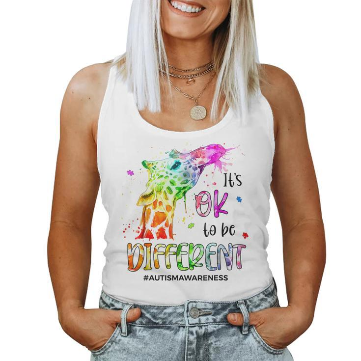 Its Ok To Be Different Autism Awareness Month Women Kid Women Tank Top