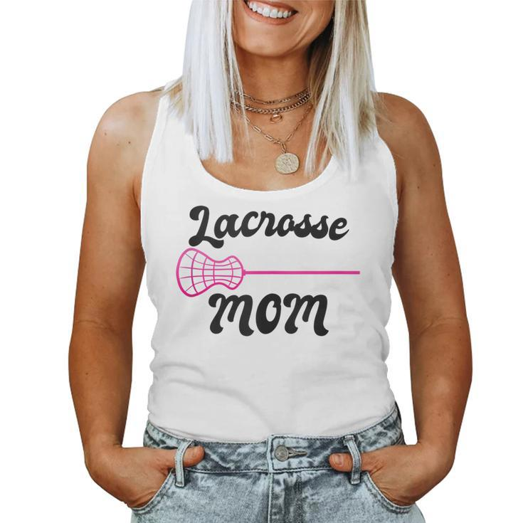 Lacrosse Stick Intercrosse Team Sport Mother Mom Women Tank Top