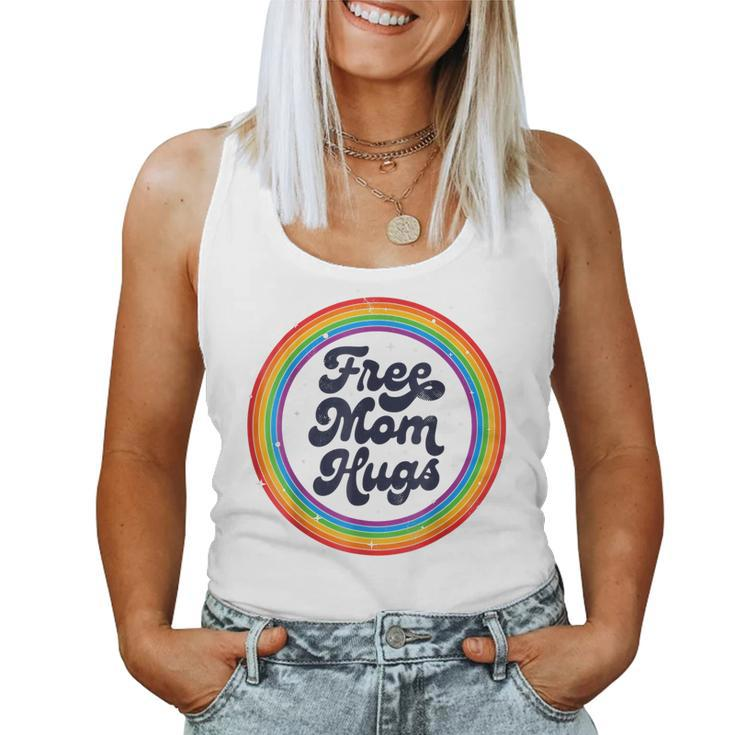 Lgbtq Free Mom Hugs Gay Pride Lgbt Ally Rainbow Women Tank Top