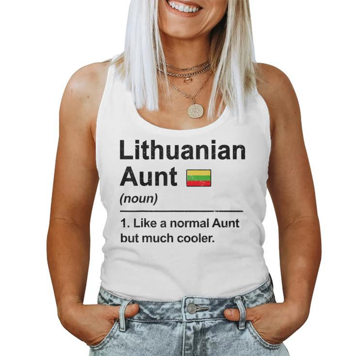 Lithuanian Aunt Like A Normal Aunt But Much Cooler Women Tank Top