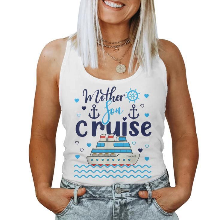 Mother Son Cruise 2023 Family Vacation Mom Son Trip Matching Women Tank Top